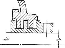 常見(jiàn)的迷宮密封圈 截面（切面）結(jié)構(gòu)圖