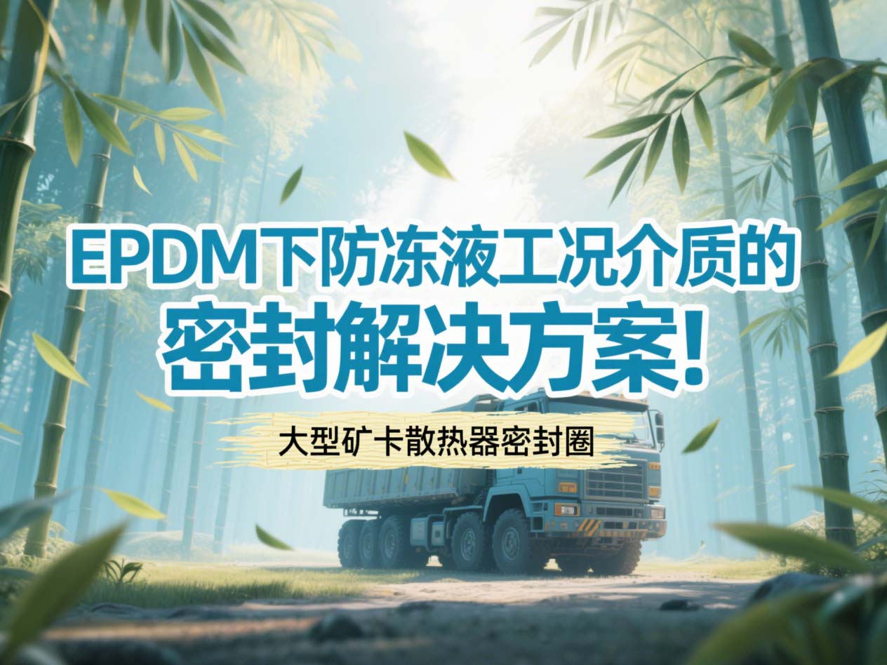 大型礦卡散熱器密封圈 ? EPDM下防凍液工況介質的密封解決方案！