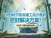 大型礦卡散熱器密封圈 ? EPDM下防凍液工況介質(zhì)的密封解決方案！